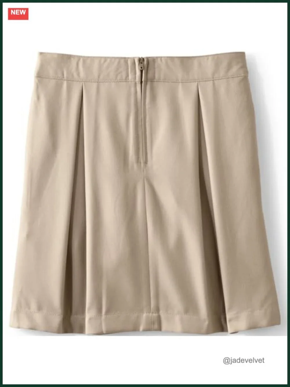 Girls Solid Pleated Skort with Hidden Shorts, Polyester Rayon Blend